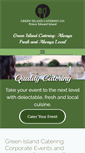 Mobile Screenshot of greenislecatering.com