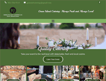Tablet Screenshot of greenislecatering.com